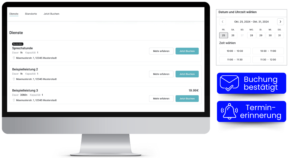 Online Buchungssystem für Arztpraxen