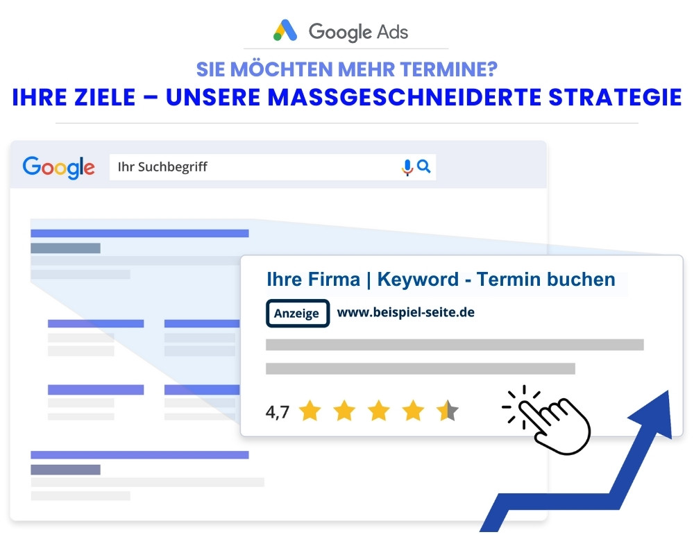 Online Buchungssystem mit Google Ads für mehr Termine