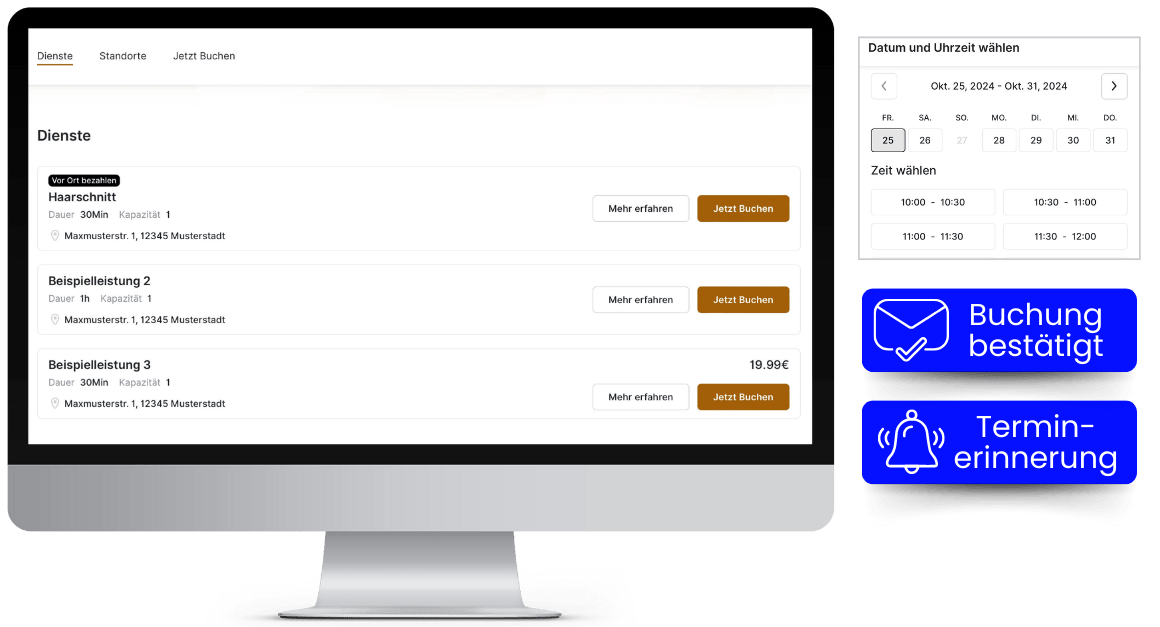 Online Terminbuchungssystem für Friseure